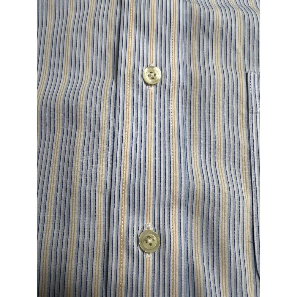 Lot of 2-Brooks Brothers Slim Fit Non-Iron Dress Shirt Blue Cotton 15.5-36 - Picture 14 of 16